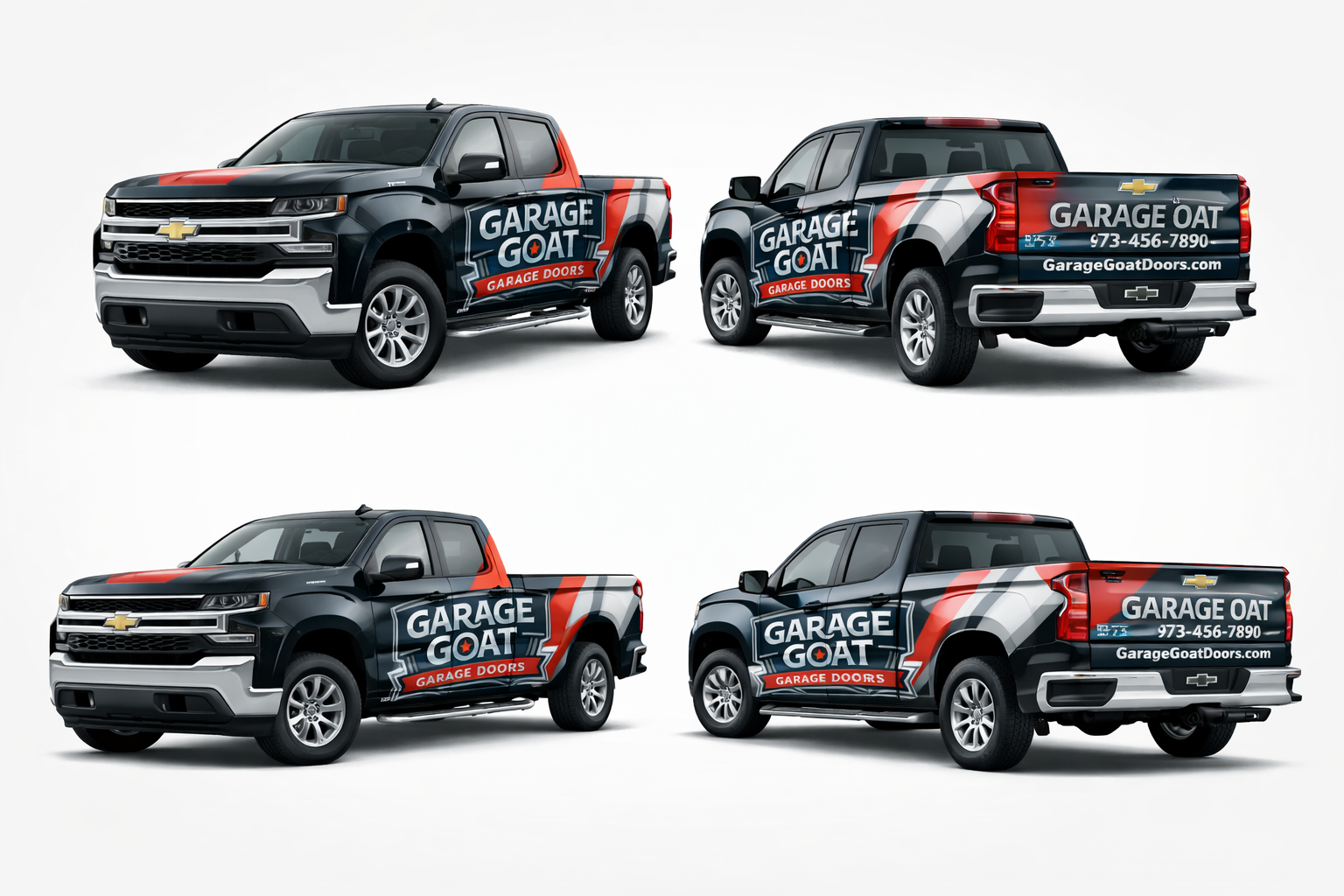 Garage Goat fully wrapped service truck