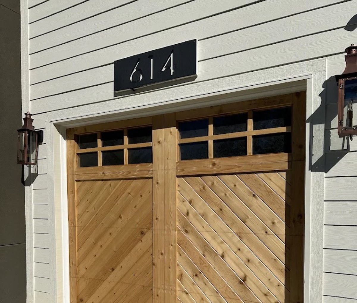 Custom Cedar Door Installation